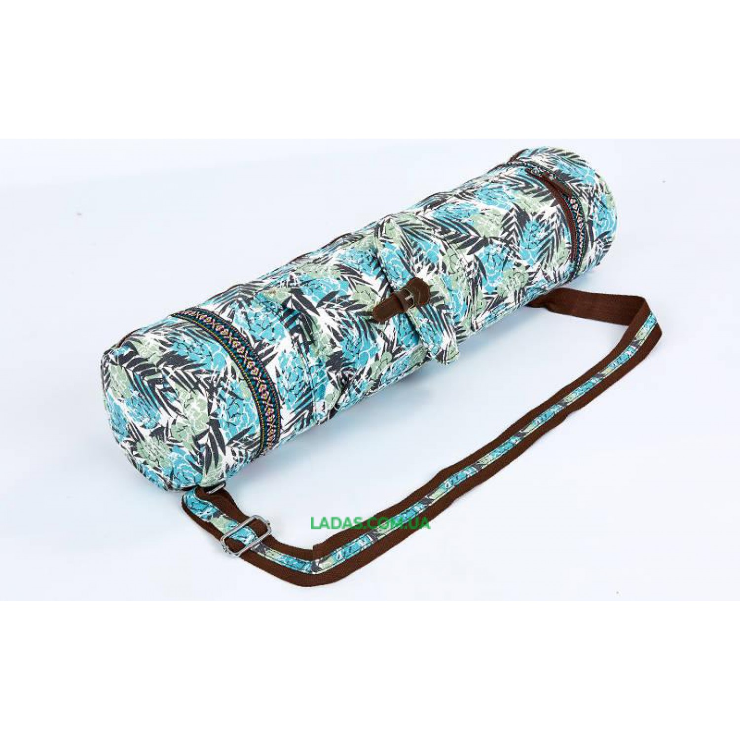 Сумка для йога коврика Yoga bag FODOKO (р-р 16х70см,голубой)