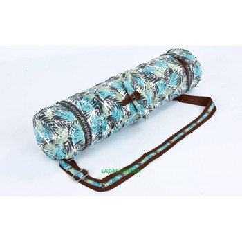 Сумка для йога коврика Yoga bag FODOKO (р-р 16х70см,голубой)