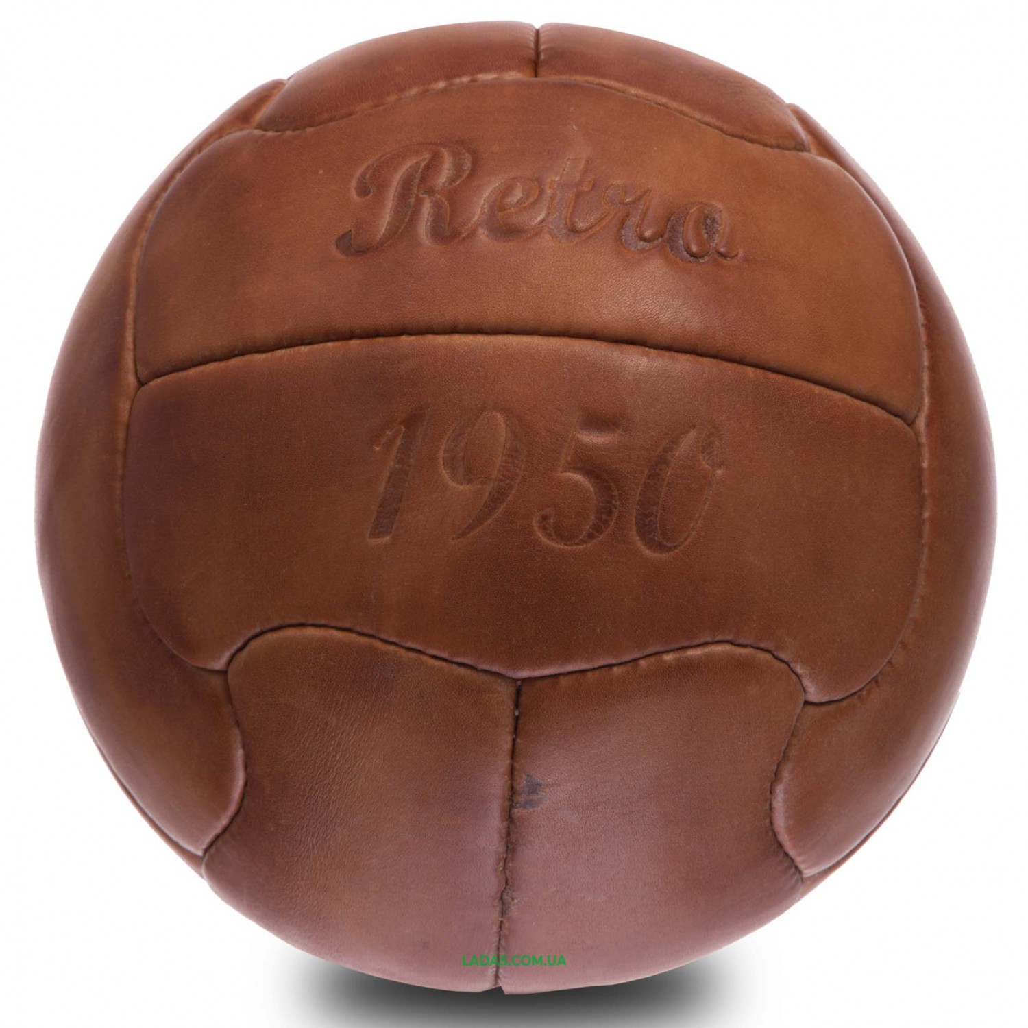 Мяч футбольный №5 Кожа VINTAG F-0250 (№5, 5сл.,12 панелей,сшит вручную)
