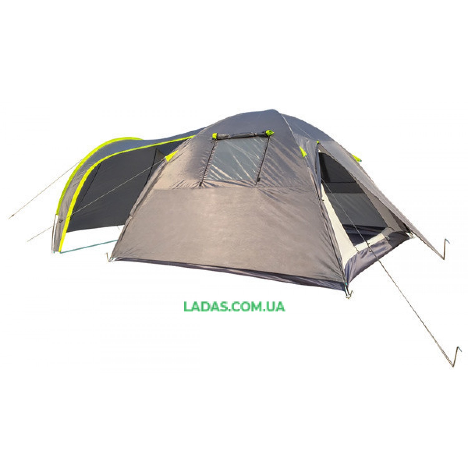 Палатка четырехместная Green Camp 1009-2 (2 входа)