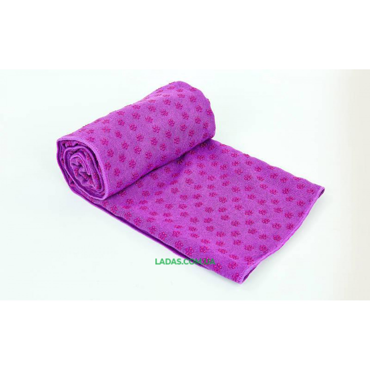 Йога-полотенце (коврик для йоги) (р-р 1,83м x 0,63м, микрофибра+силикон)