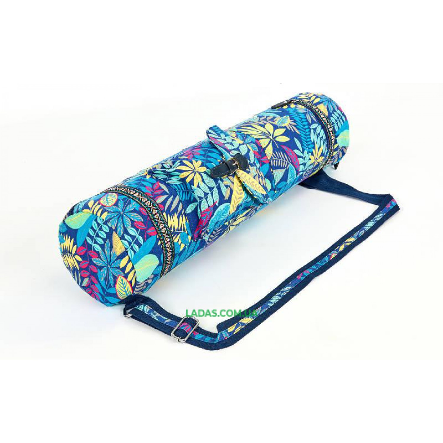 Сумка для йога коврика Yoga bag FODOKO (р-р 16х70см, синий)