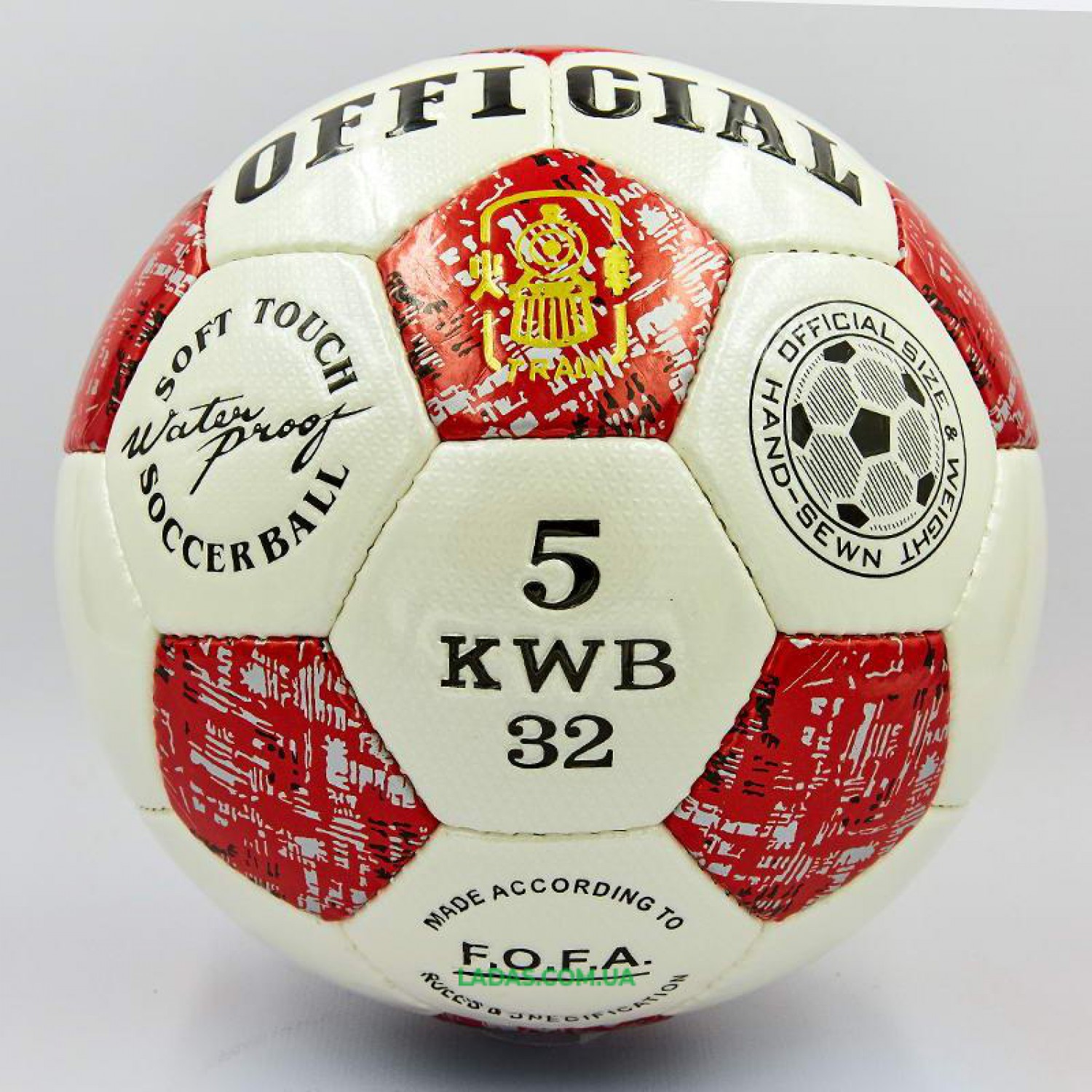 Мяч футбольный №5 PU ламинированный OFFICIAL (сшит вручную)