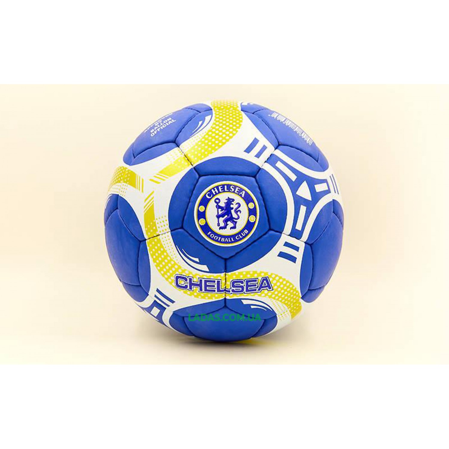 Мяч футбольный №5 Гриппи CHELSEA (№5, 5 сл., сшит вручную)