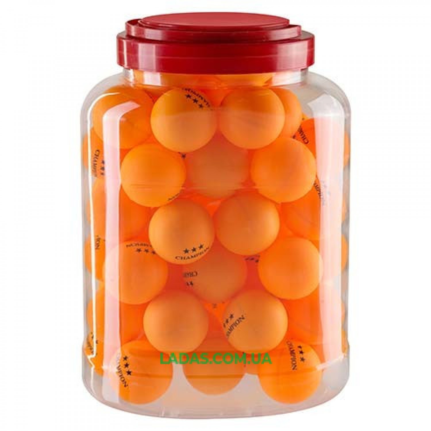 Шарики для настольного тенниса оранжевые Batterfly (60шт в банке)