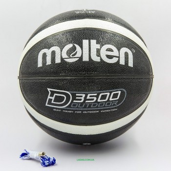 Мяч баскетбольный Composite Leather №7 MOLTEN (черный)