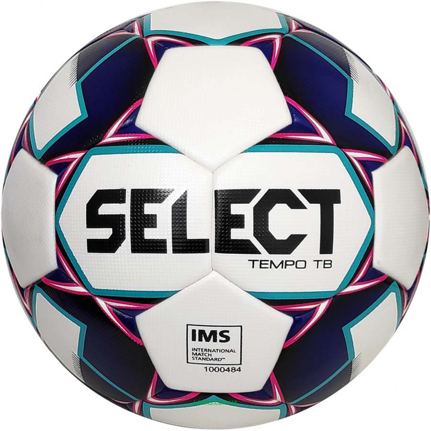 Мяч футбольный №5 SELECT TEMPO TB IMS (FPUS-T 1600 , бело-фиолетовый)