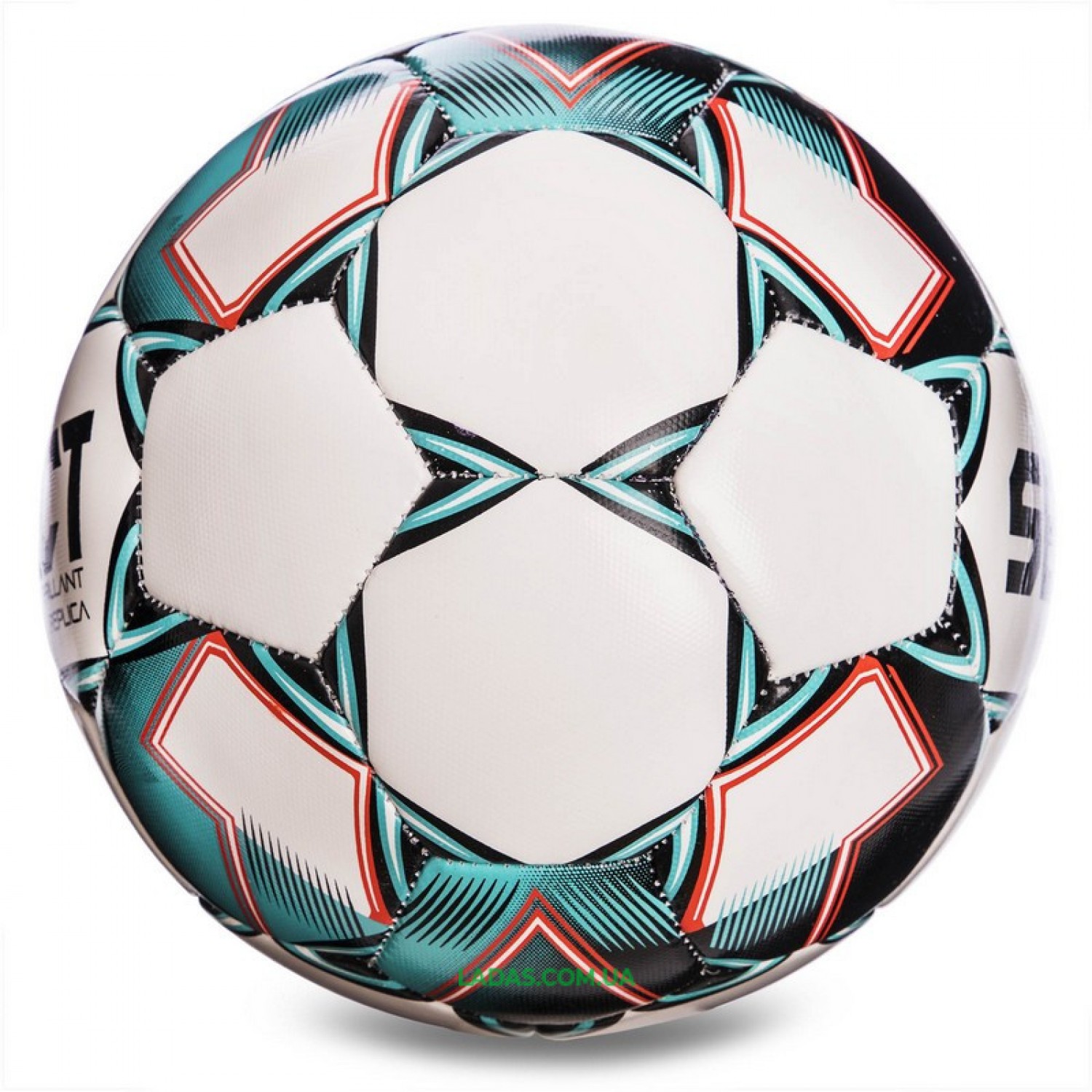 Мяч футбольный №4 SELECT BRILLANT REPLICA NEW (PVC 1000, бело-зеленый)
