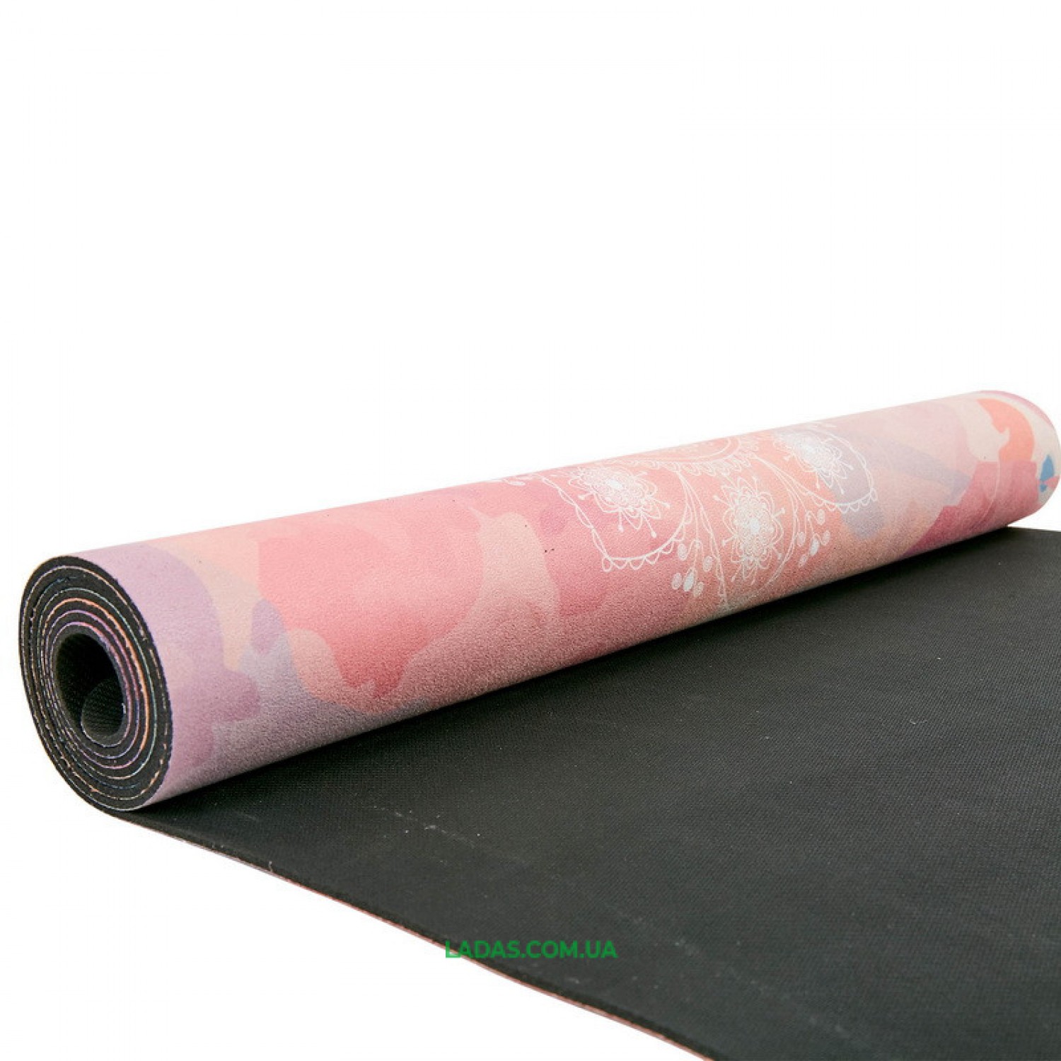 Коврик для йоги и фитнеса замшево-каучуковый двухслойный (1,83мx0,61мx3мм)