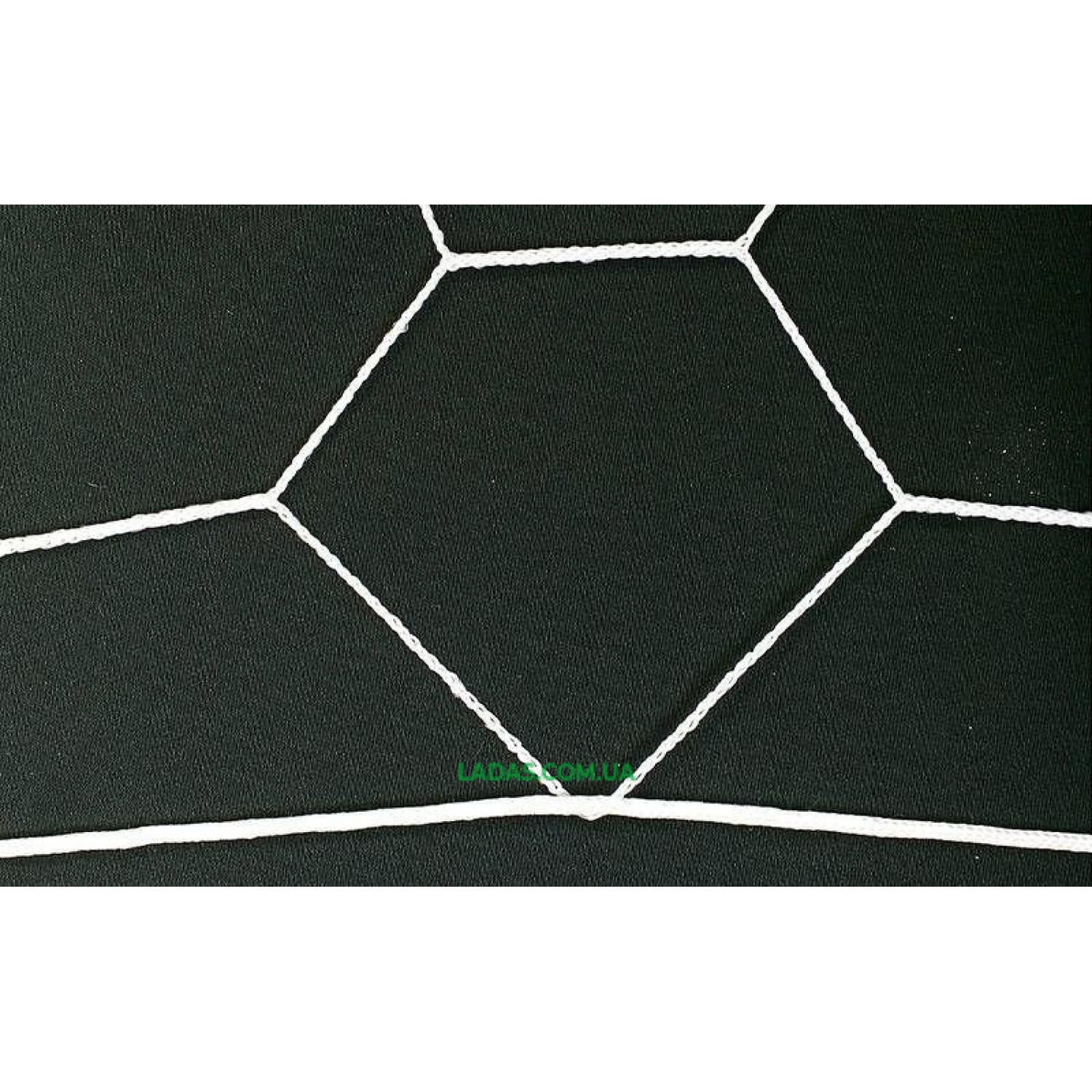 Сетка на ворота футбольные тренировочная безузловая (2шт) Трапеция (нить 2,5мм, ячейка 7,5x7,5см, р-р 7,4*2,5)