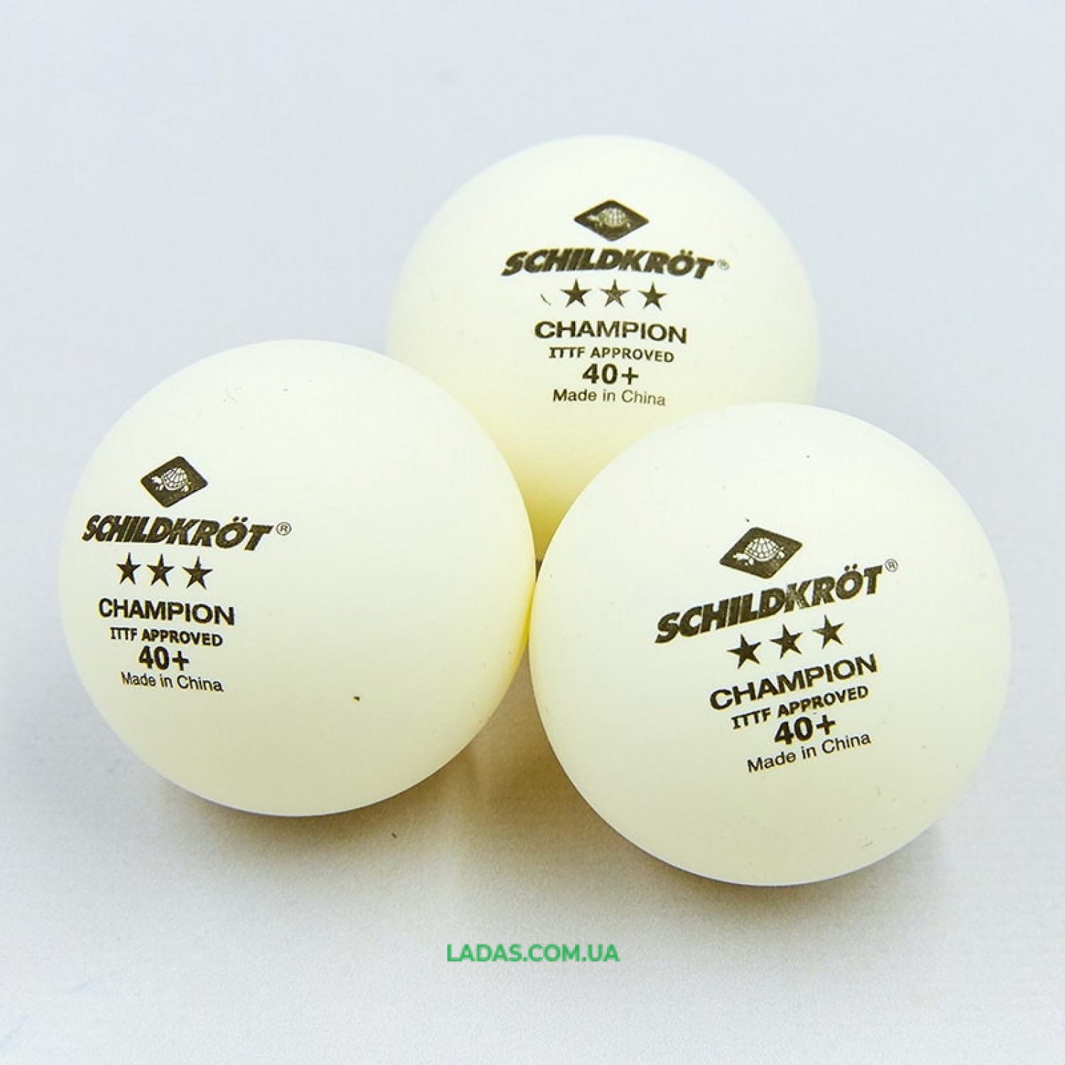 Набор мячей для настольного тенниса 3 штуки DONIC MT-608540 CHAMPION 3star