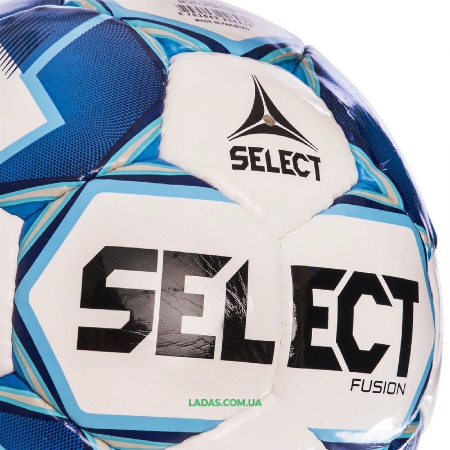 Мяч футбольный №5 SELECT FUSION IMS (FPUS 1100, бело-голубой)