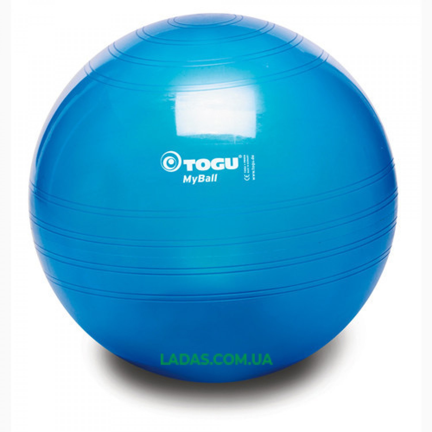 Мяч фитнес TOGU 55 см, MyBall, синий (Blue Transparent)