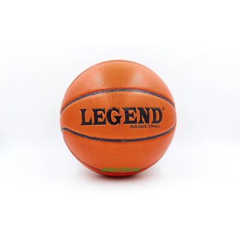 Мяч баскетбольный №7 LEGEND FASION (TPU, бутил, оранжевый)