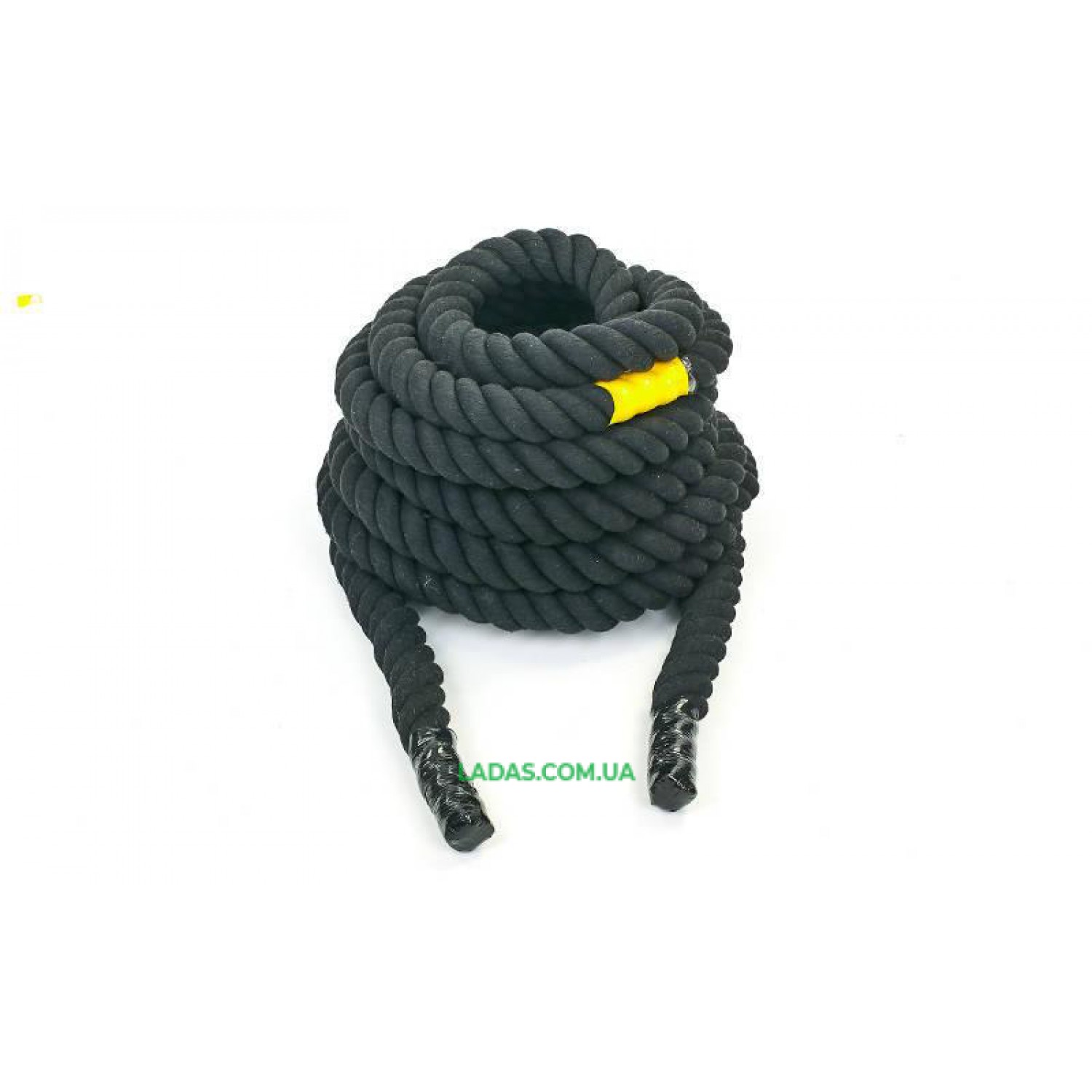 Канат для кроссфита черный COMBAT BATTLE ROPE UR (хлопок, l-12 м, d-4 см)
