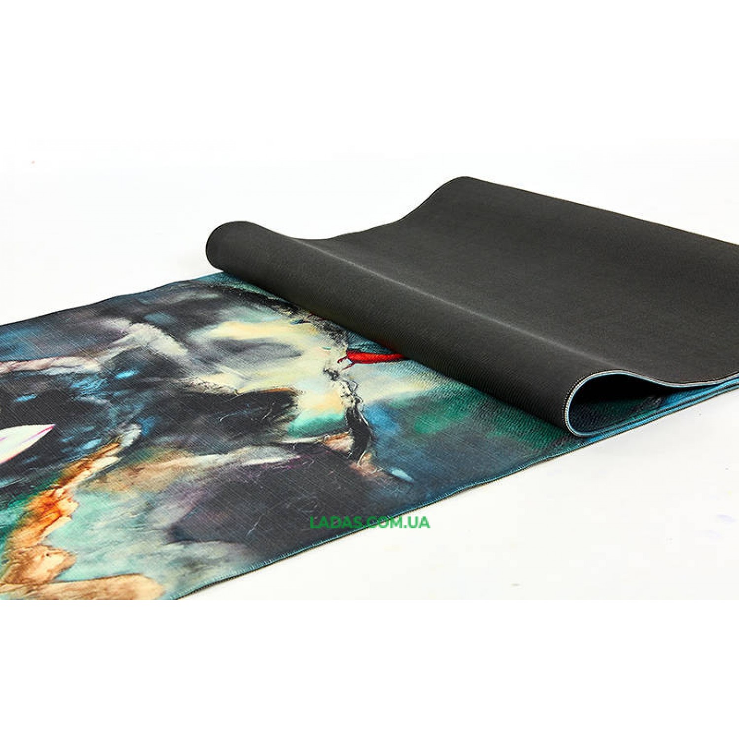 Коврик для йоги Джутовый (Yoga mat) двухслойный (1,83мx0,61мx3мм, лен, каучук)