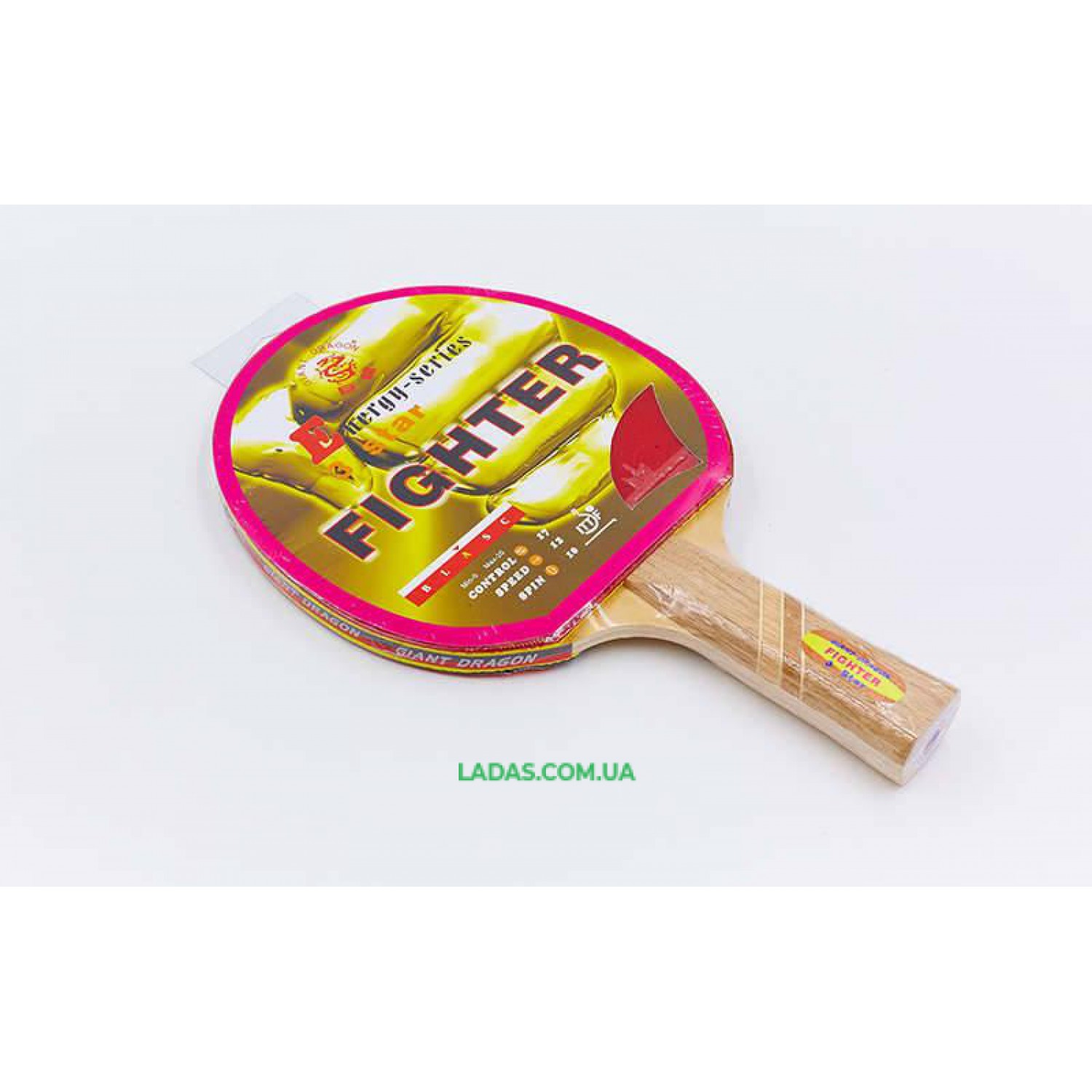 Ракетка для настольного тенниса 1 штука GIANT DRAGON FIGHTER 3* (древесина, резина)