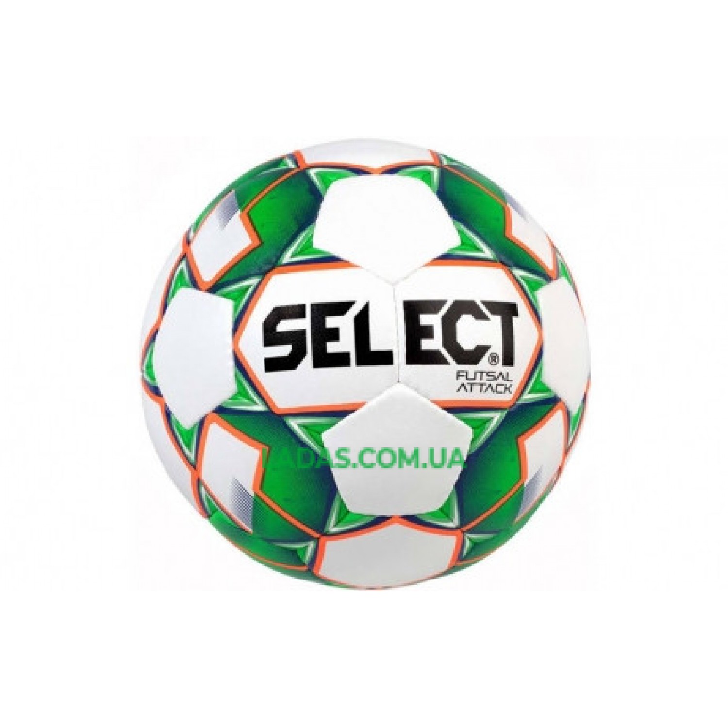 Мяч футзальный №4 SELECT FUTSAL ATTACK (бело-зеленый)