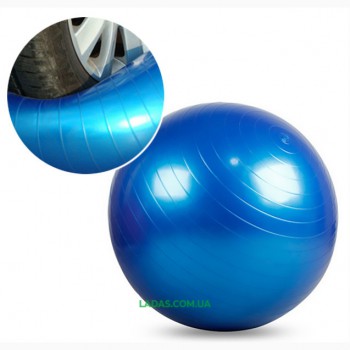 Мяч для фитнеса (фитбол) гладкий 65см (PVC,800г, цвета в ассортименте, ABS)