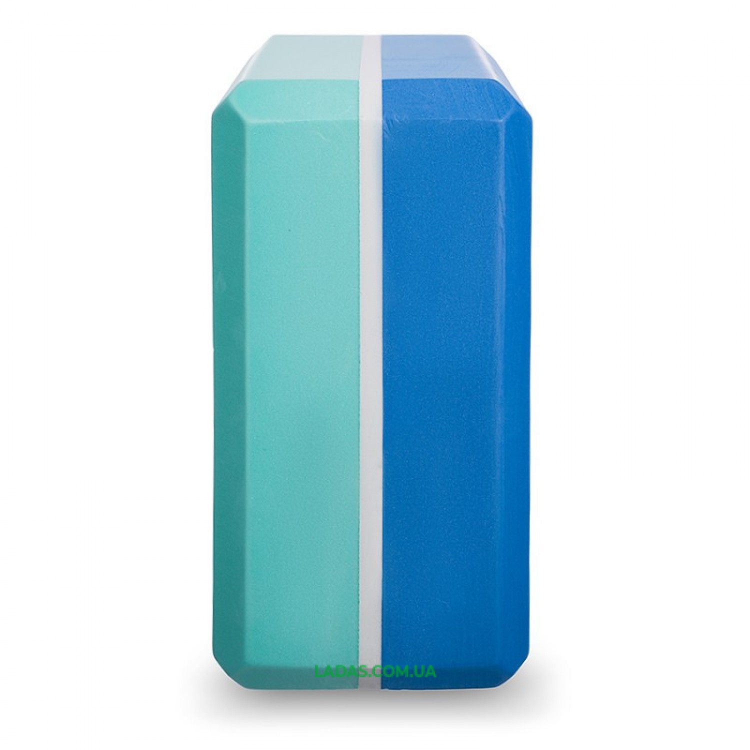 Блок для йоги двухцветный FI-1713 (EVA 120g, р-р 23х15х7,5см, цвета в ассортименте)