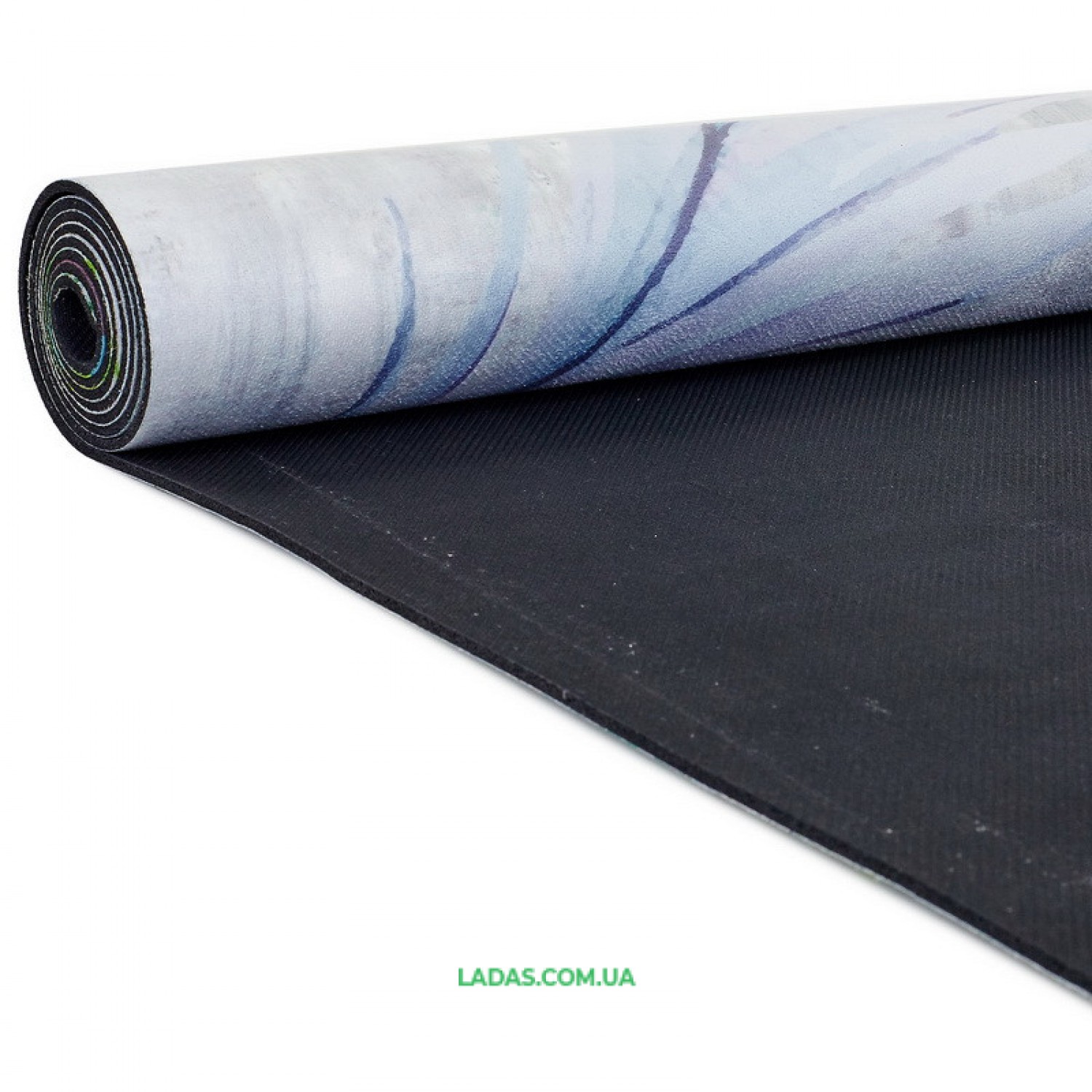 Коврик для йоги Замшевый каучуковый двухслойный Record (размер 1,83мx0,61мx3мм)